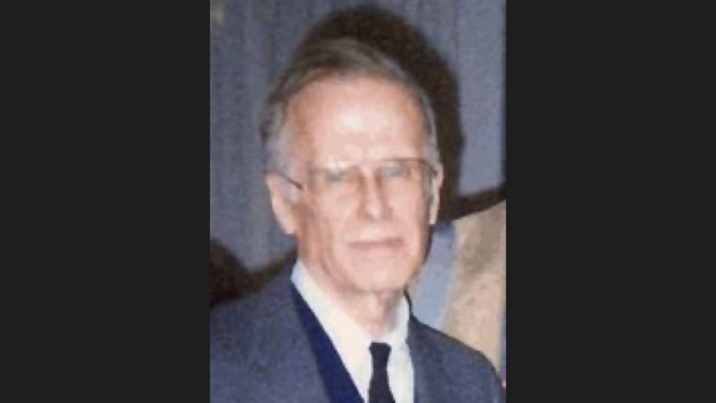 Portrait of computer scientist John Backus.