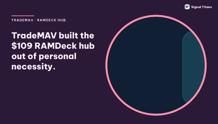 TradeMAV · RAMDeck Hub: TradeMAV built the $109 RAMDeck hub out of personal necessity.