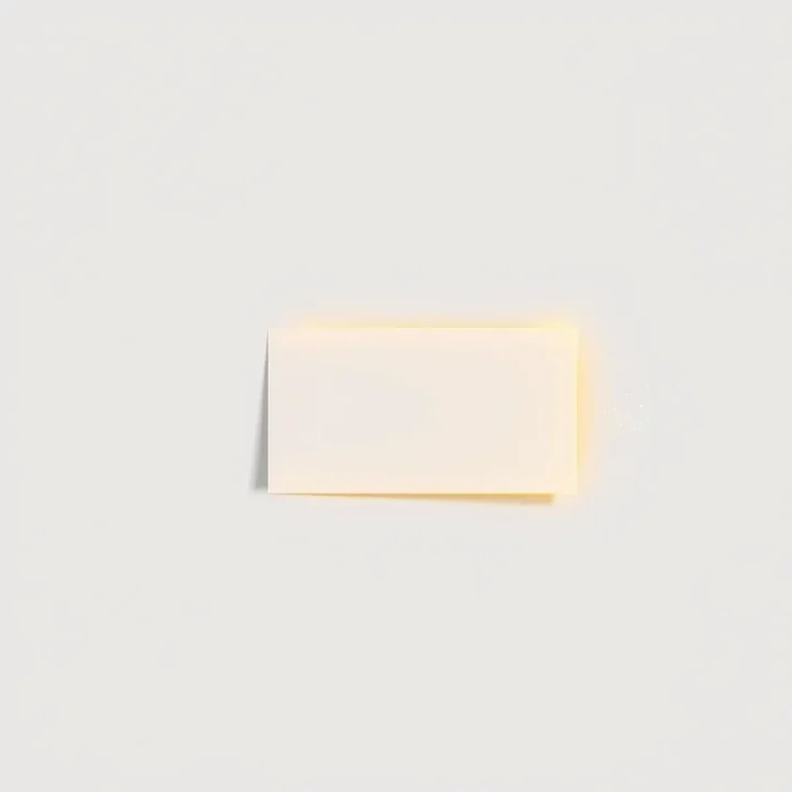 A horizontal conceptual illustration of a single classic index card glowing softly as it transitions into clean digital particles.