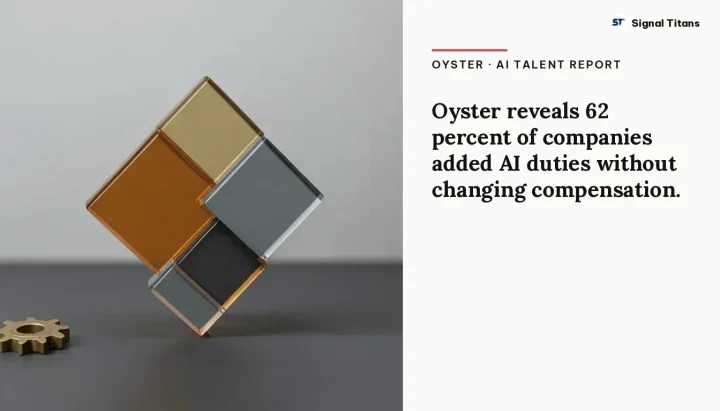 Oyster · AI Talent Report: Oyster reveals 62 percent of companies added AI duties without changing compensation.