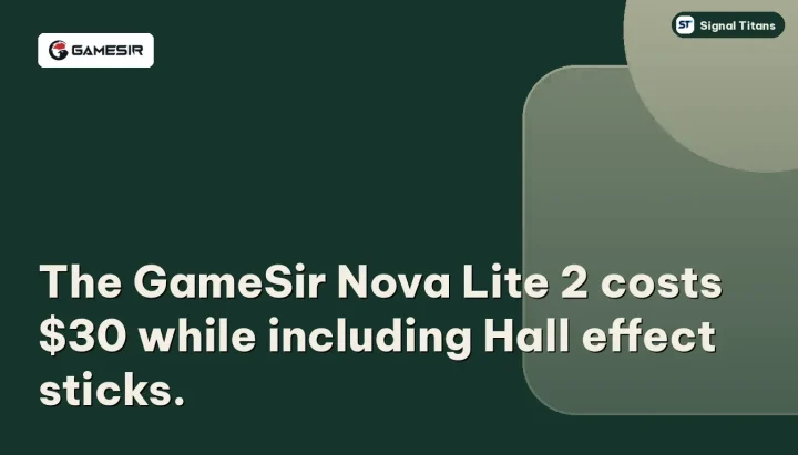 GameSir Nova Lite 2: The GameSir Nova Lite 2 costs $30 while including Hall effect sticks.