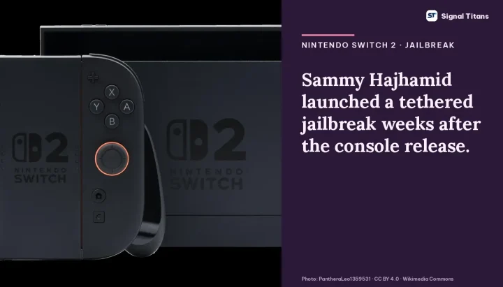 Photo: Nintendo Switch 2 (PantheraLeo1359531 · CC BY 4.0 · Wikimedia Commons)