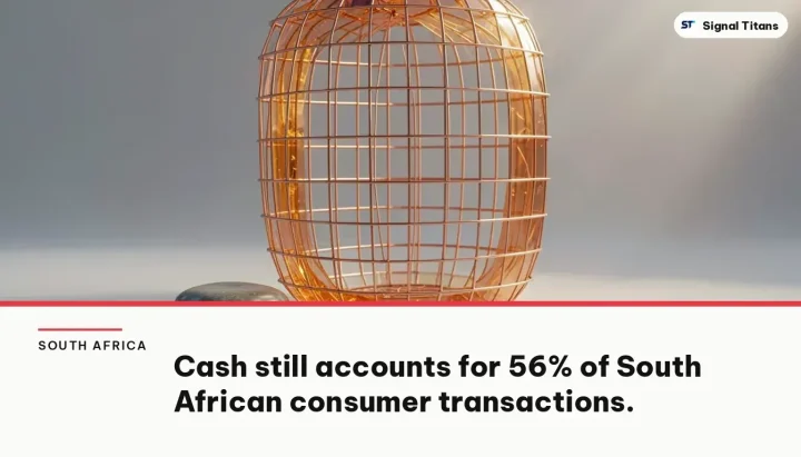 South Africa · Fintech Market: Cash still accounts for 56% of South African consumer transactions.