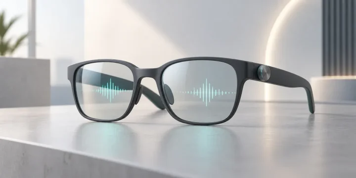 RayNeo iO demo pairs camera-free smart glasses with on-device AI diary