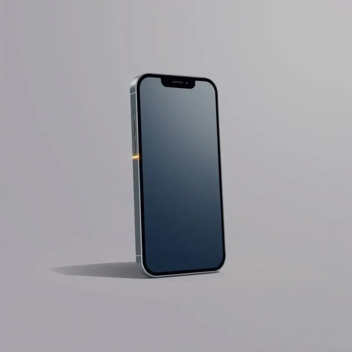 Ilustração editorial de um smartphone moderno com o botão físico lateral destacado como um controle de atalho personalizável.