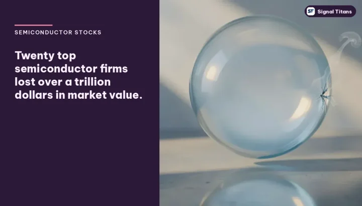 Semiconductor Stocks · Market Correction: Twenty top semiconductor firms lost over a trillion dollars in market value.