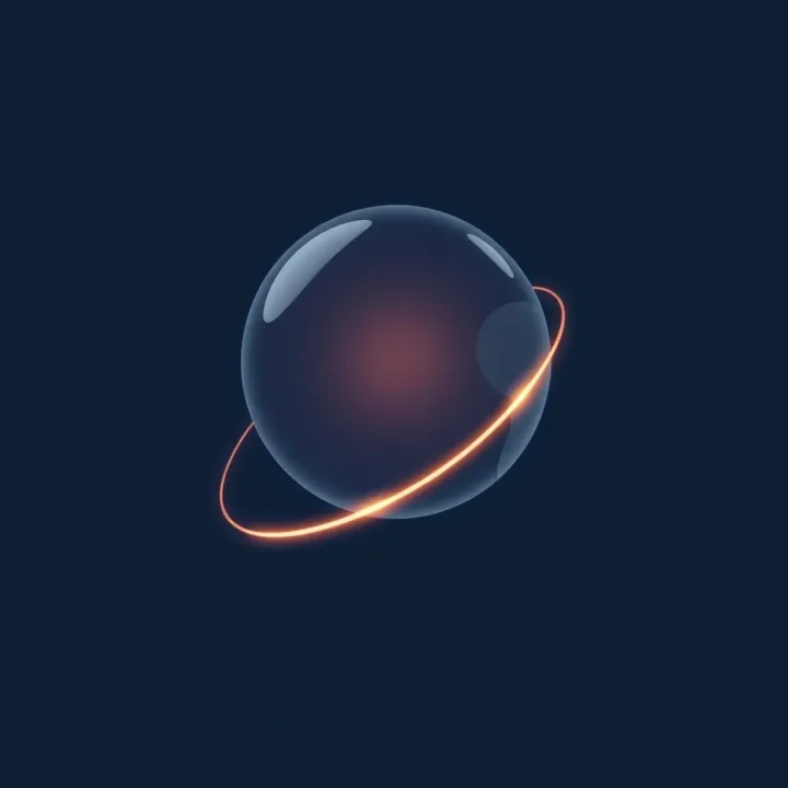 Un globo terráqueo digital rodeado por una línea metálica de circuito sobre un fondo azul oscuro.