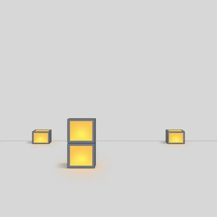 A minimal editorial illustration showing stylized geometric blocks interlocking on a soft gray background.