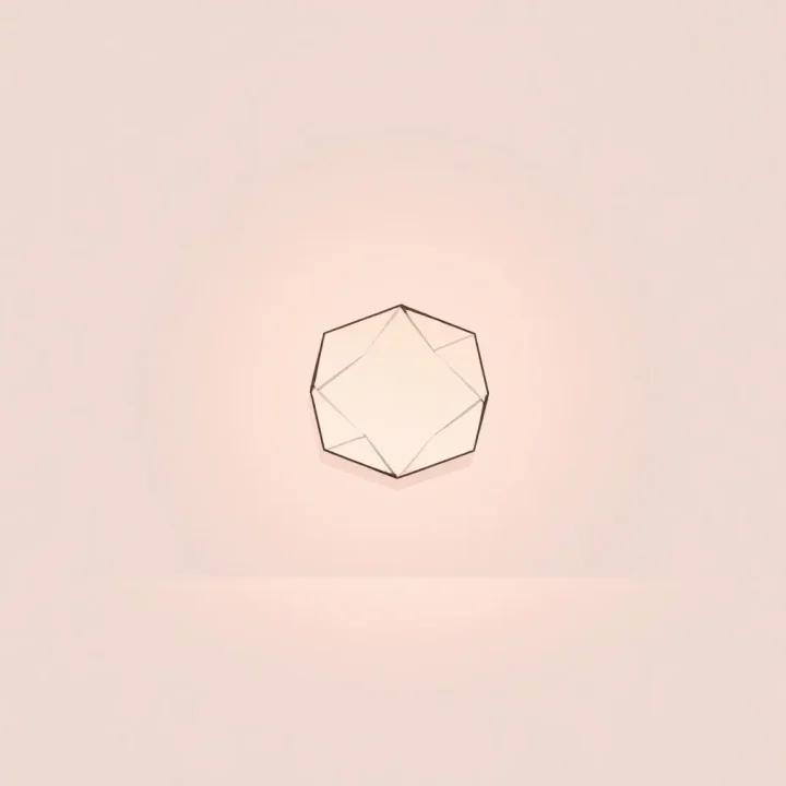 Minimalist graphic of a camera aperture iris opening against a muted gradient backdrop.