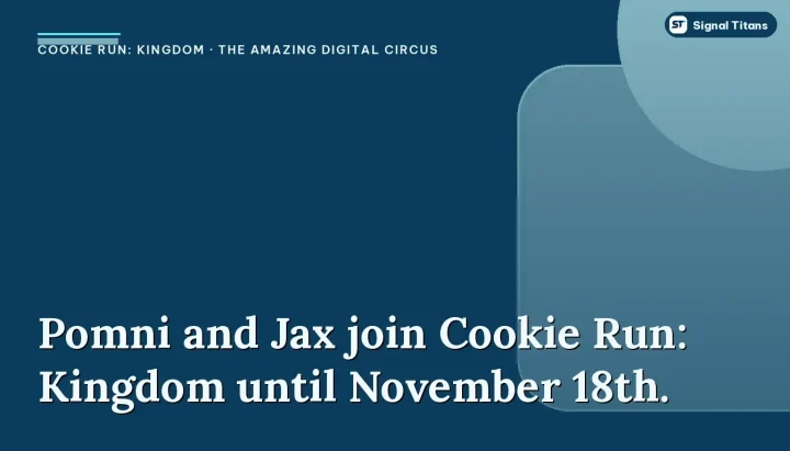 Cookie Run: Kingdom · The Amazing Digital Circus: Pomni and Jax join Cookie Run: Kingdom until November 18th.