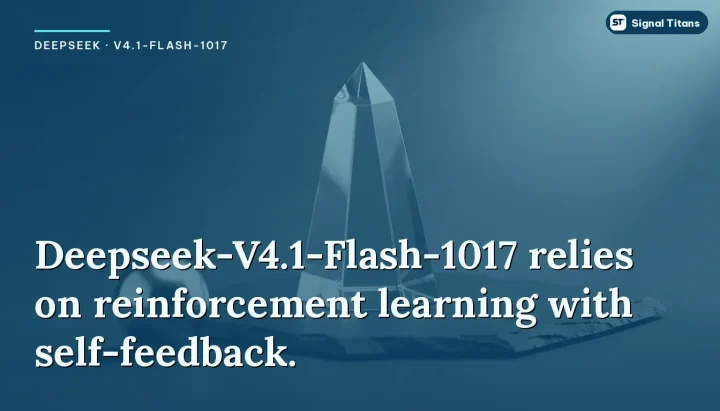 Deepseek · V4.1-Flash-1017: Deepseek-V4.1-Flash-1017 relies on reinforcement learning with self-feedback.