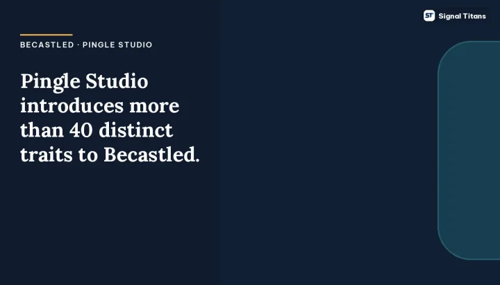 Becastled · Pingle Studio: Pingle Studio introduces more than 40 distinct traits to Becastled.