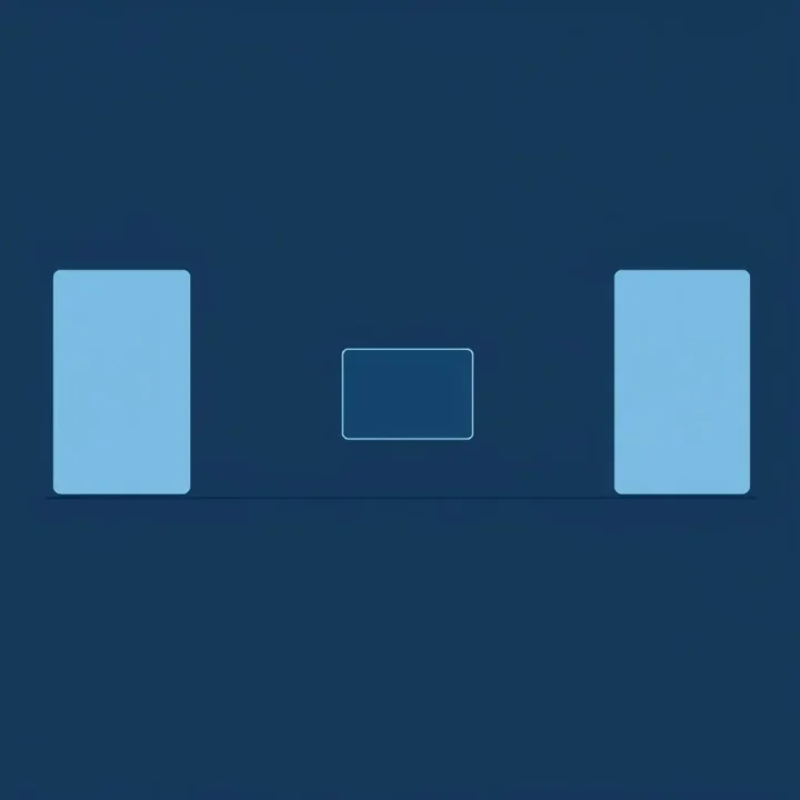Minimalist geometric blocks sliding smoothly together to symbolize incremental database updates.